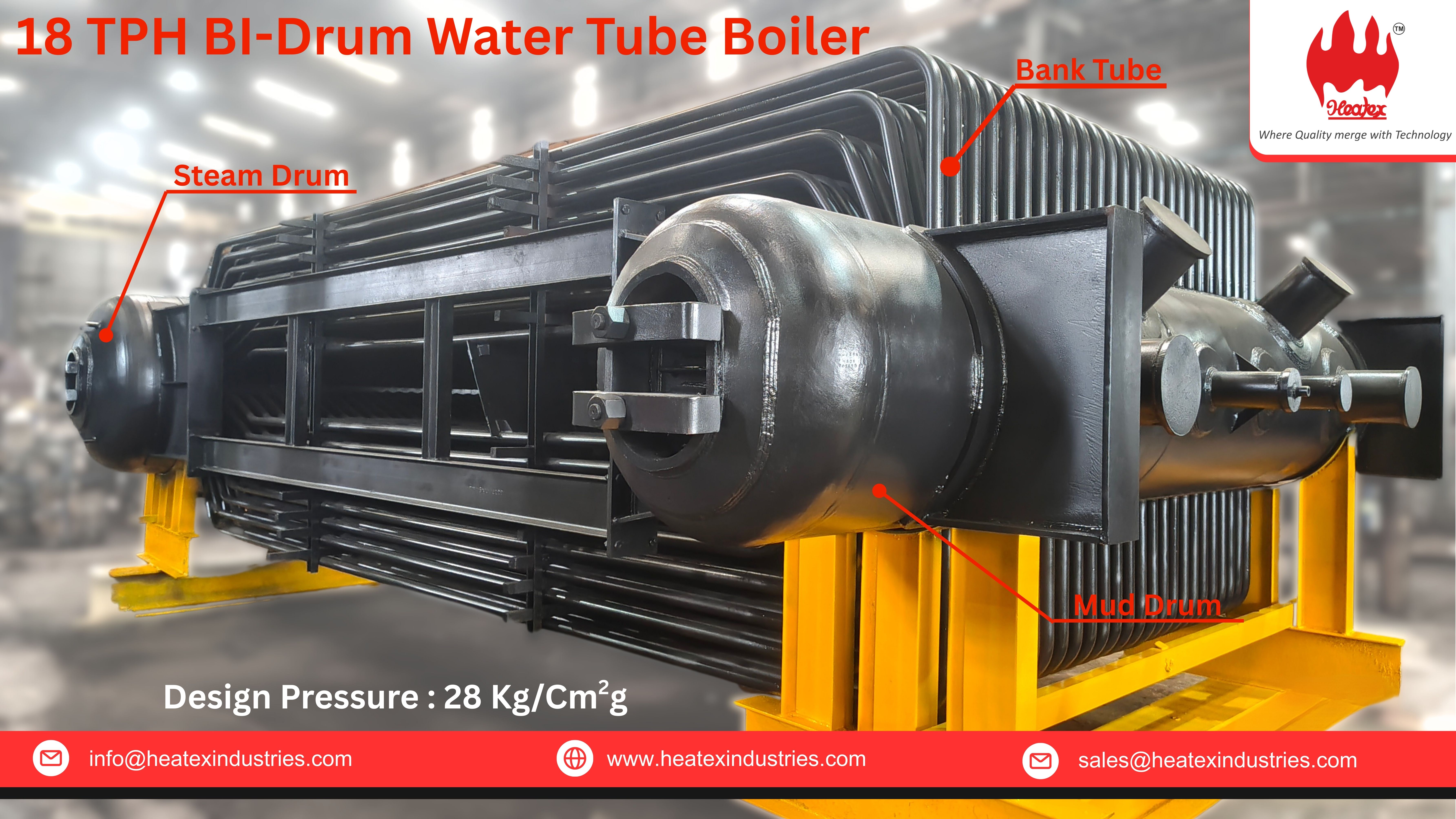 18TPH BI-Drum Water Tube Boiler